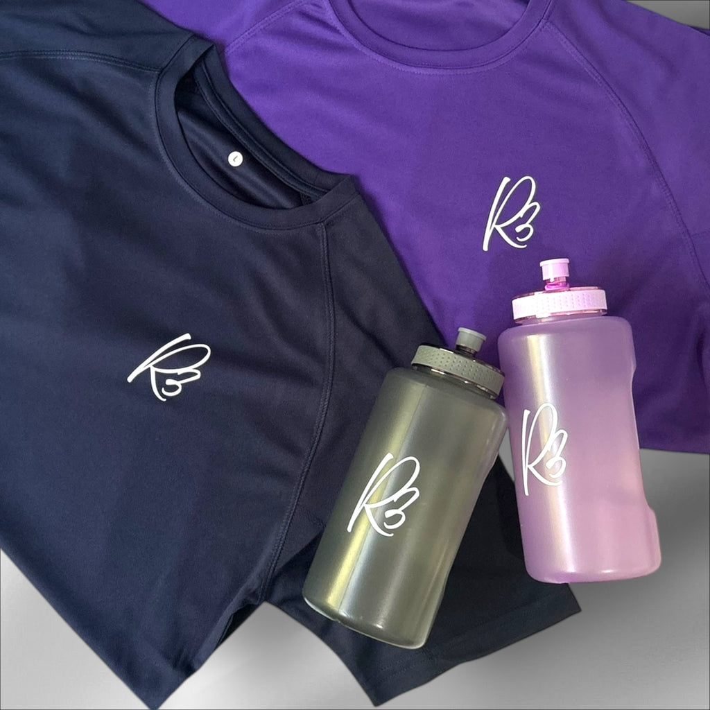 R3 Hydration Bottle with Handle – 1L | Leakproof, Durable, Stylish (Grey or Purple)