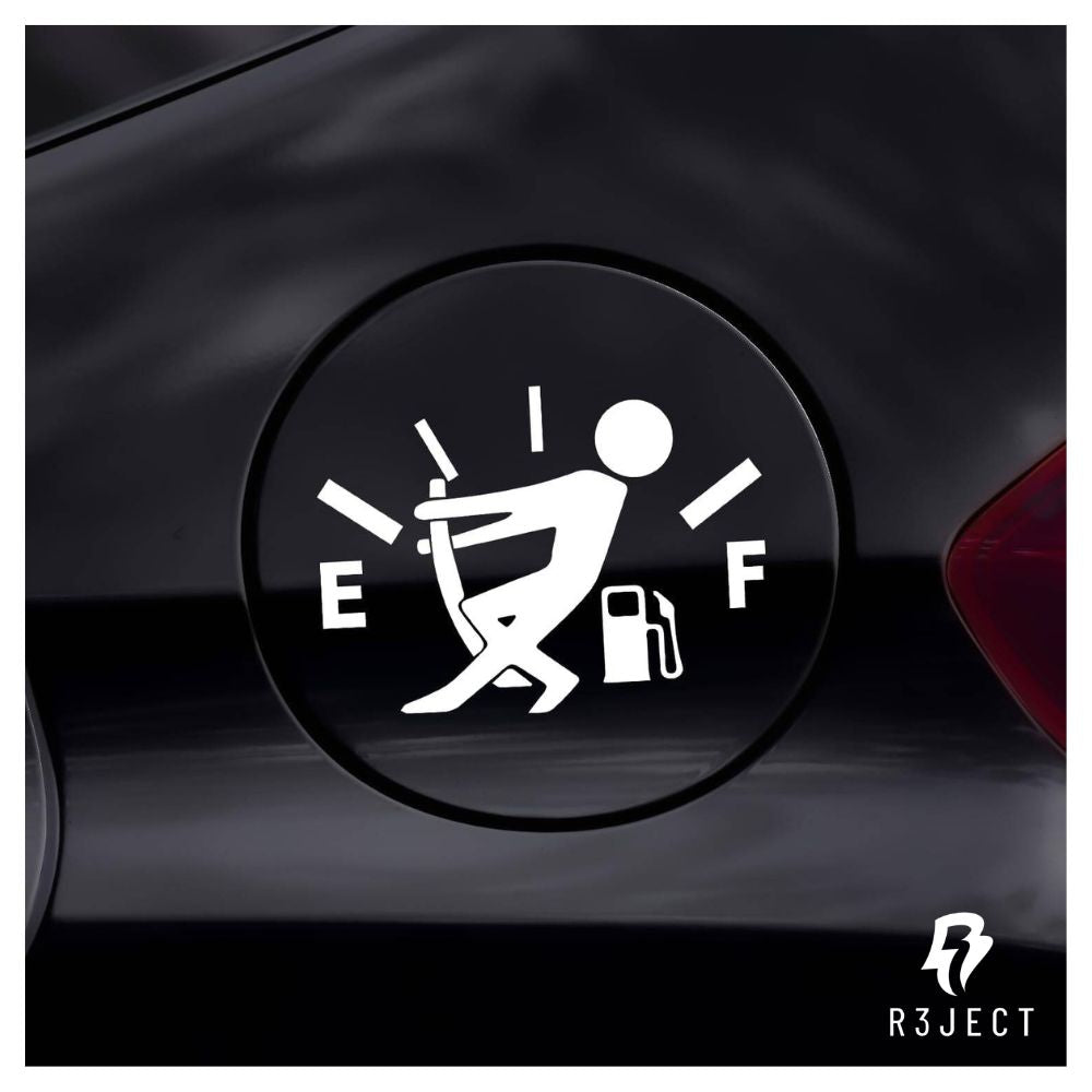 Fuel Gauge Car Sticker.
