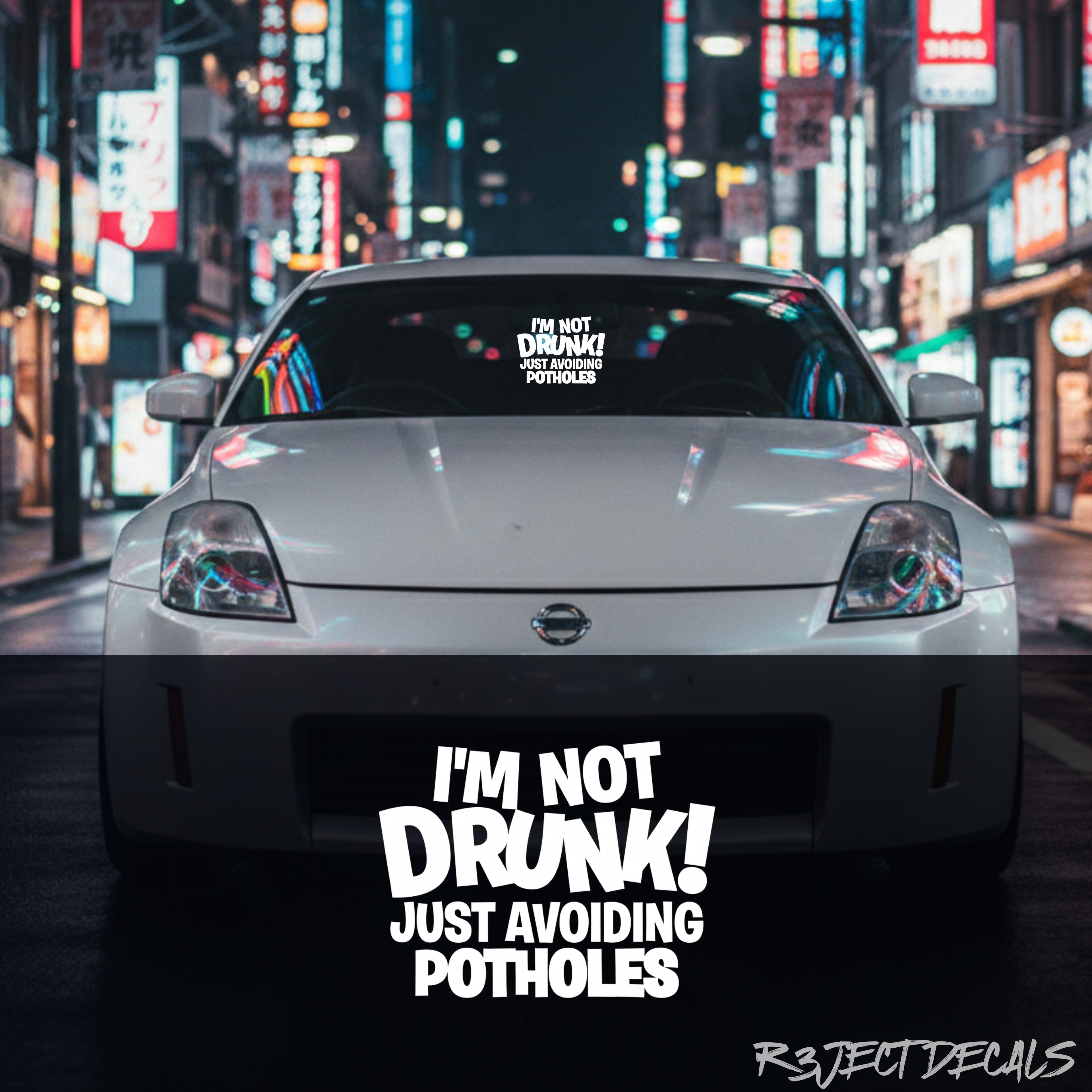 I’m not drunk! just avoiding potholes Car  Sticker