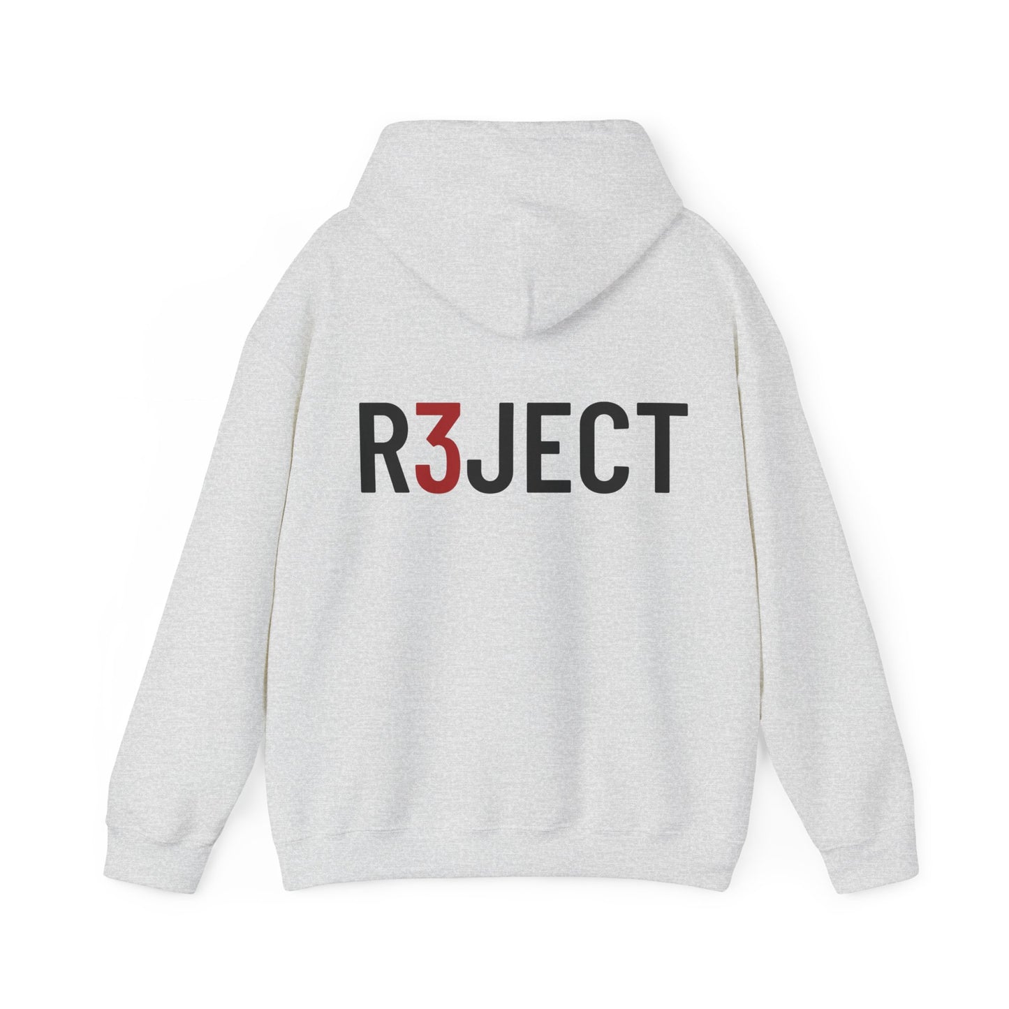 R3JECT back slogan Hooded Sweatshirt