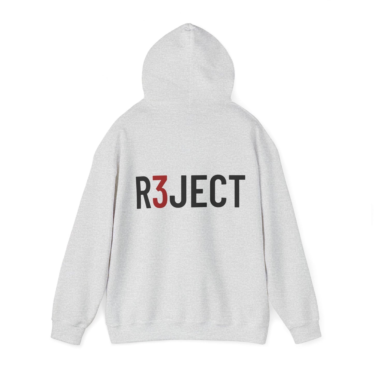 R3JECT back slogan Hooded Sweatshirt