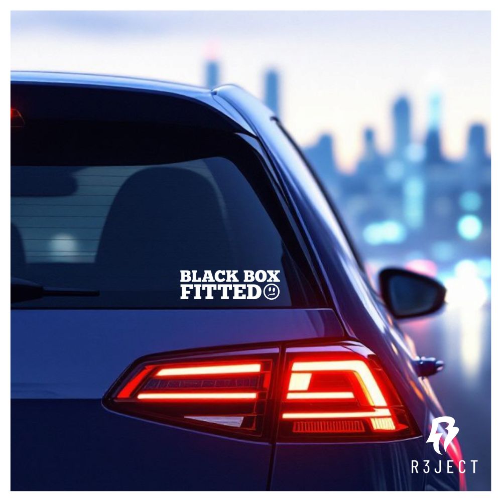 Black Box Fitted Car Sticker.