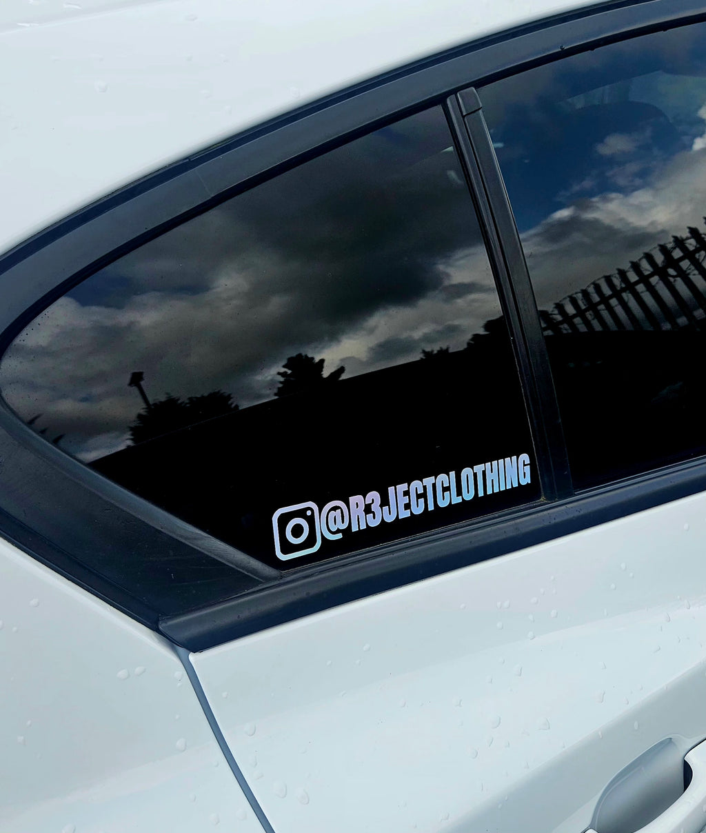 Personalised Social Media Tags Custom Vinyl Vehicle Decal Sticker Window Bumper