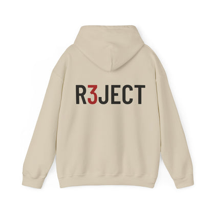 R3JECT back slogan Hooded Sweatshirt