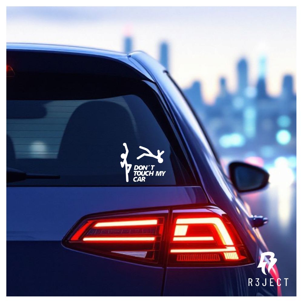 Don't Touch My Car Uppercut Car Sticker.