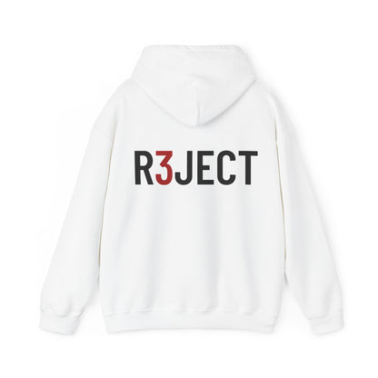 R3JECT back slogan Hooded Sweatshirt