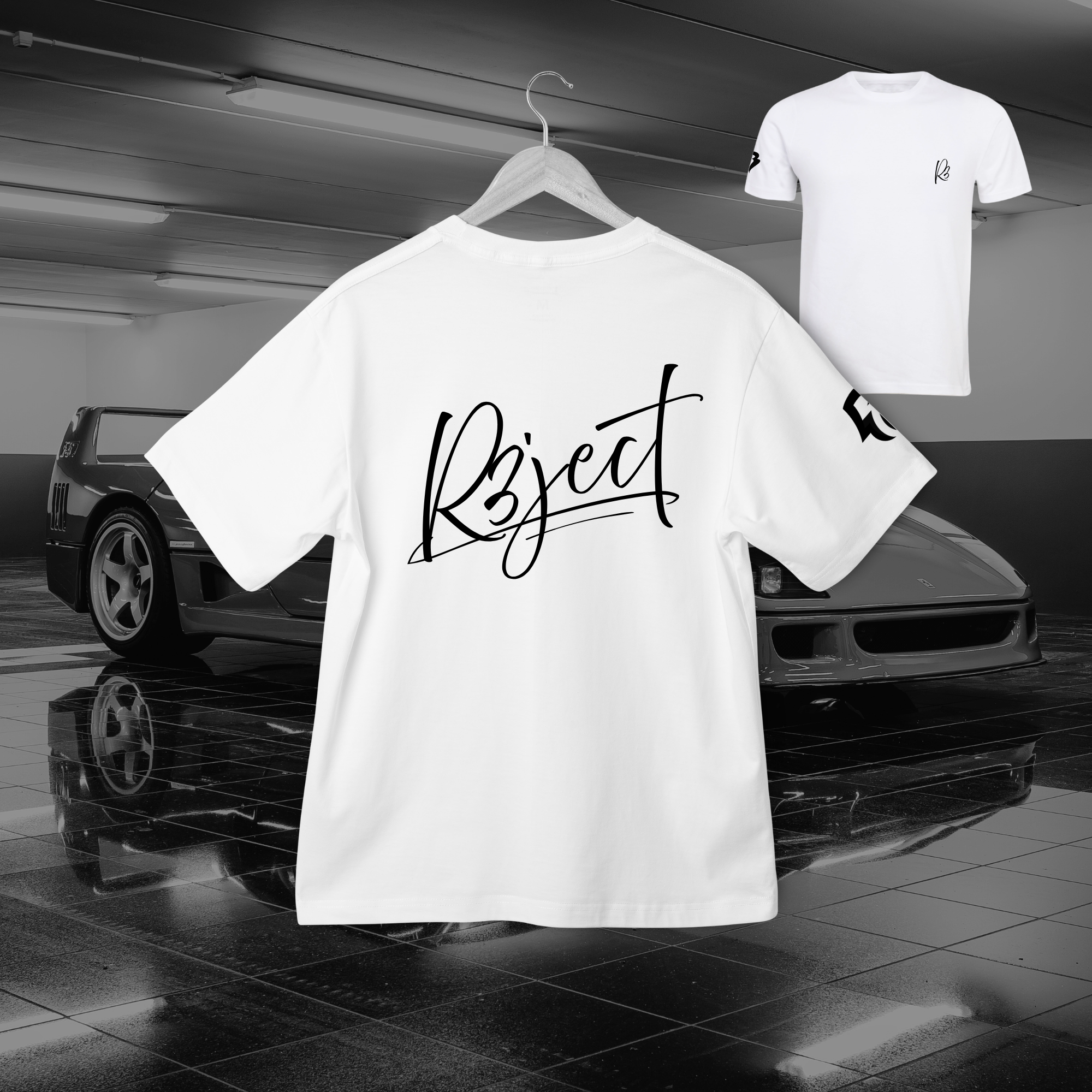 R3ject Slogan - Back Sleeve Tee