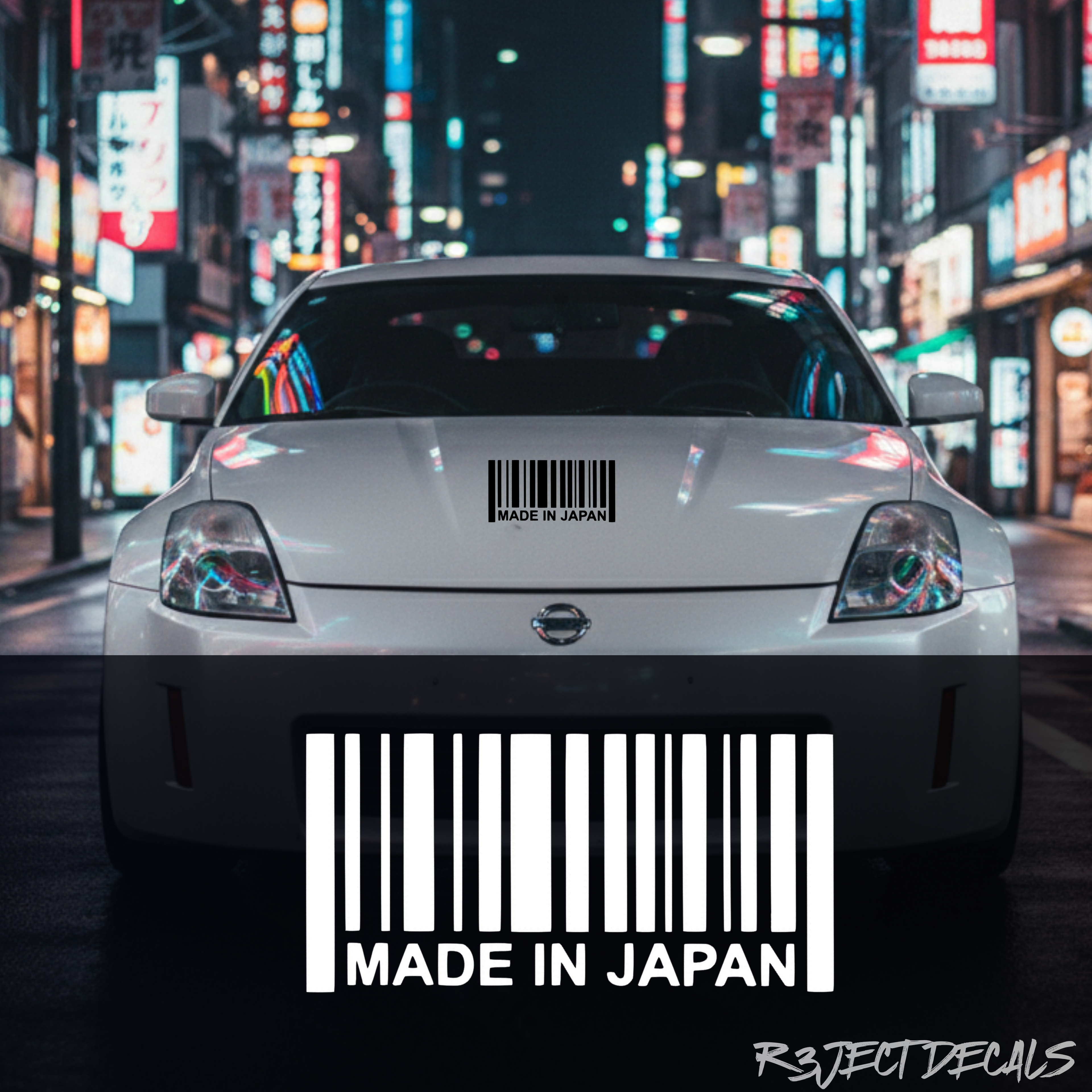 Made in Japan Barcode Car Sticker