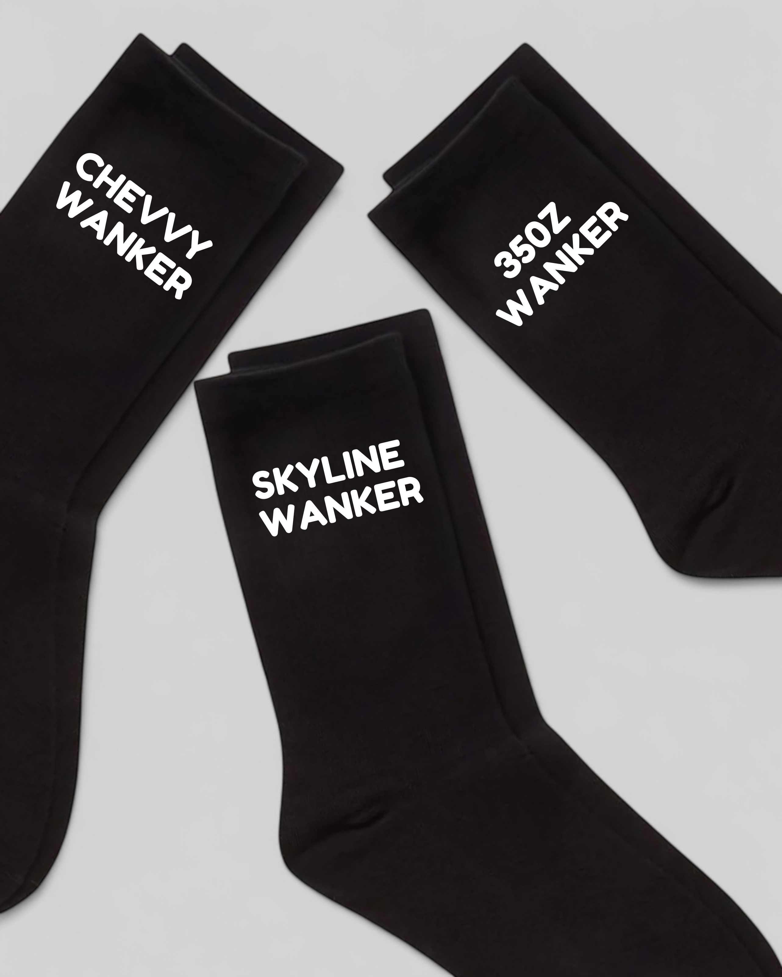 Personalized W*nker Socks – Add Your Car Make
