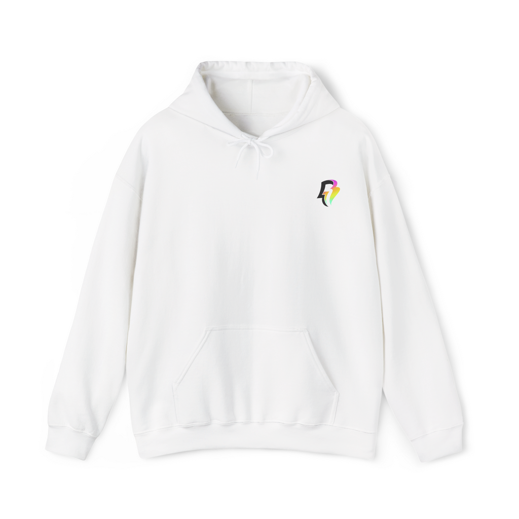 R3ject Clothing Neon Honda Drift Hoodie – White & Black